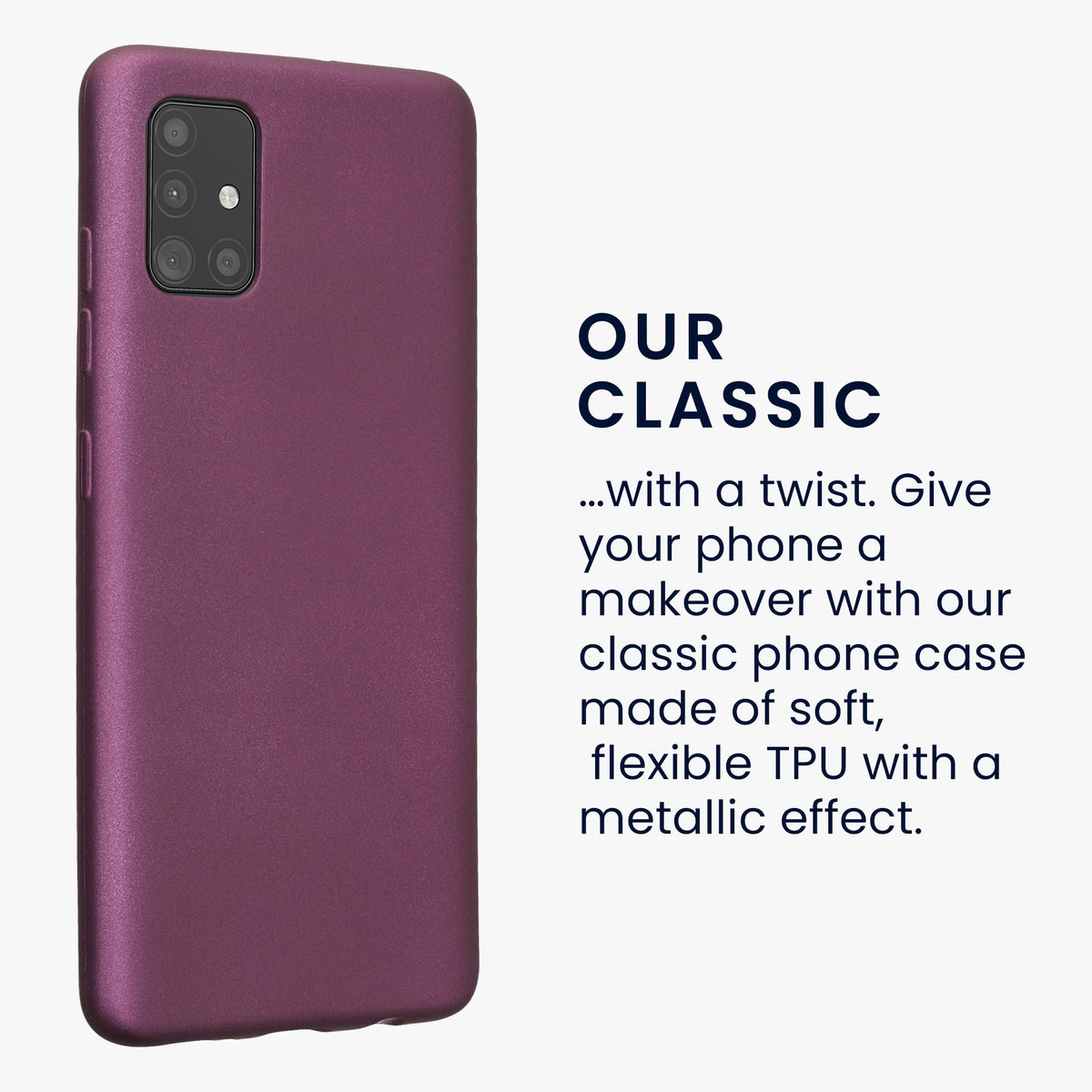 kwmobile Handyhülle für Samsung Galaxy A51 Hülle - Silikon Case - Schutzhülle Cover