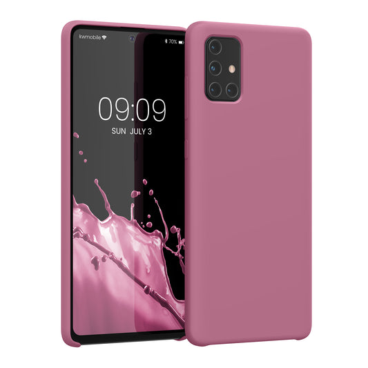 kwmobile Handyhülle für Samsung Galaxy A71 - Case Silikon - Kabelloses Laden - Schutzhülle Cover