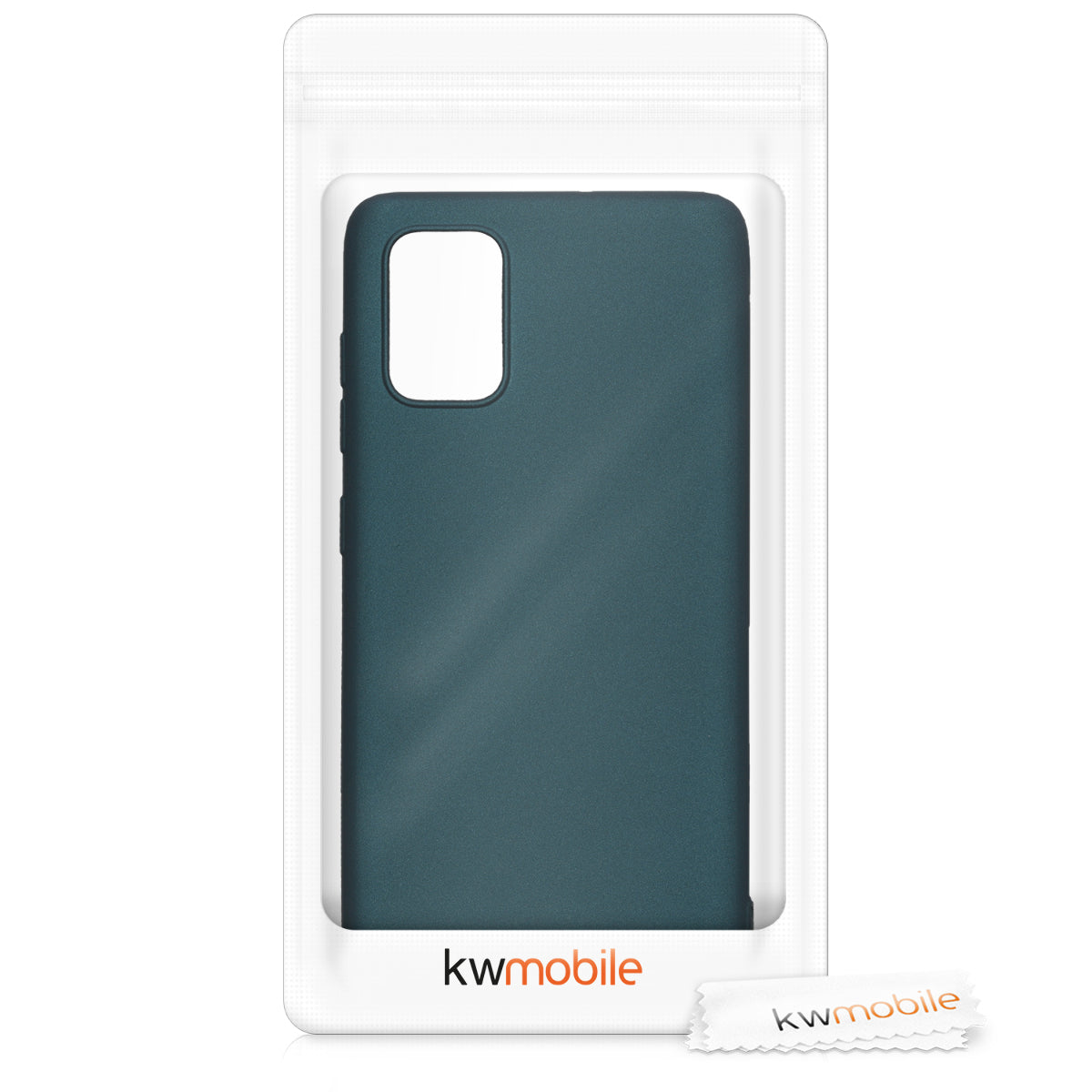 kwmobile Handyhülle für Samsung Galaxy A71 Hülle - Silikon Case metallisch schimmernd - Schutzhülle Cover