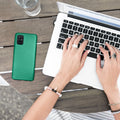 kwmobile Handyhülle für Samsung Galaxy A71 Hülle - Silikon Case metallisch schimmernd - Schutzhülle Cover