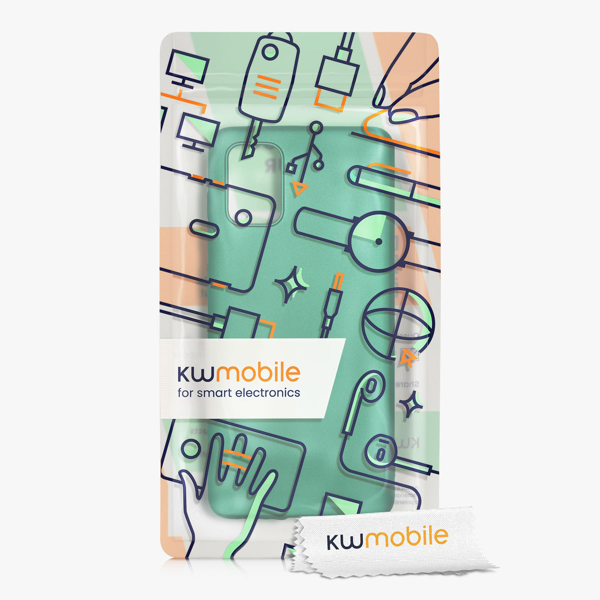 kwmobile Handyhülle für Samsung Galaxy A71 Hülle - Silikon Case metallisch schimmernd - Schutzhülle Cover