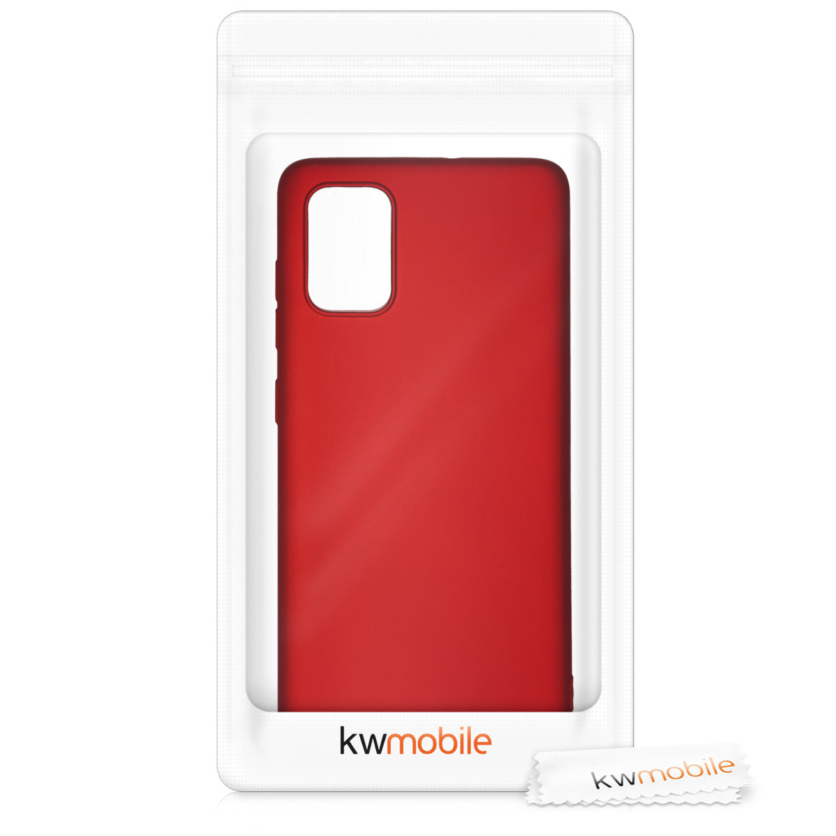kwmobile Handyhülle für Samsung Galaxy A71 Hülle - Silikon Case metallisch schimmernd - Schutzhülle Cover