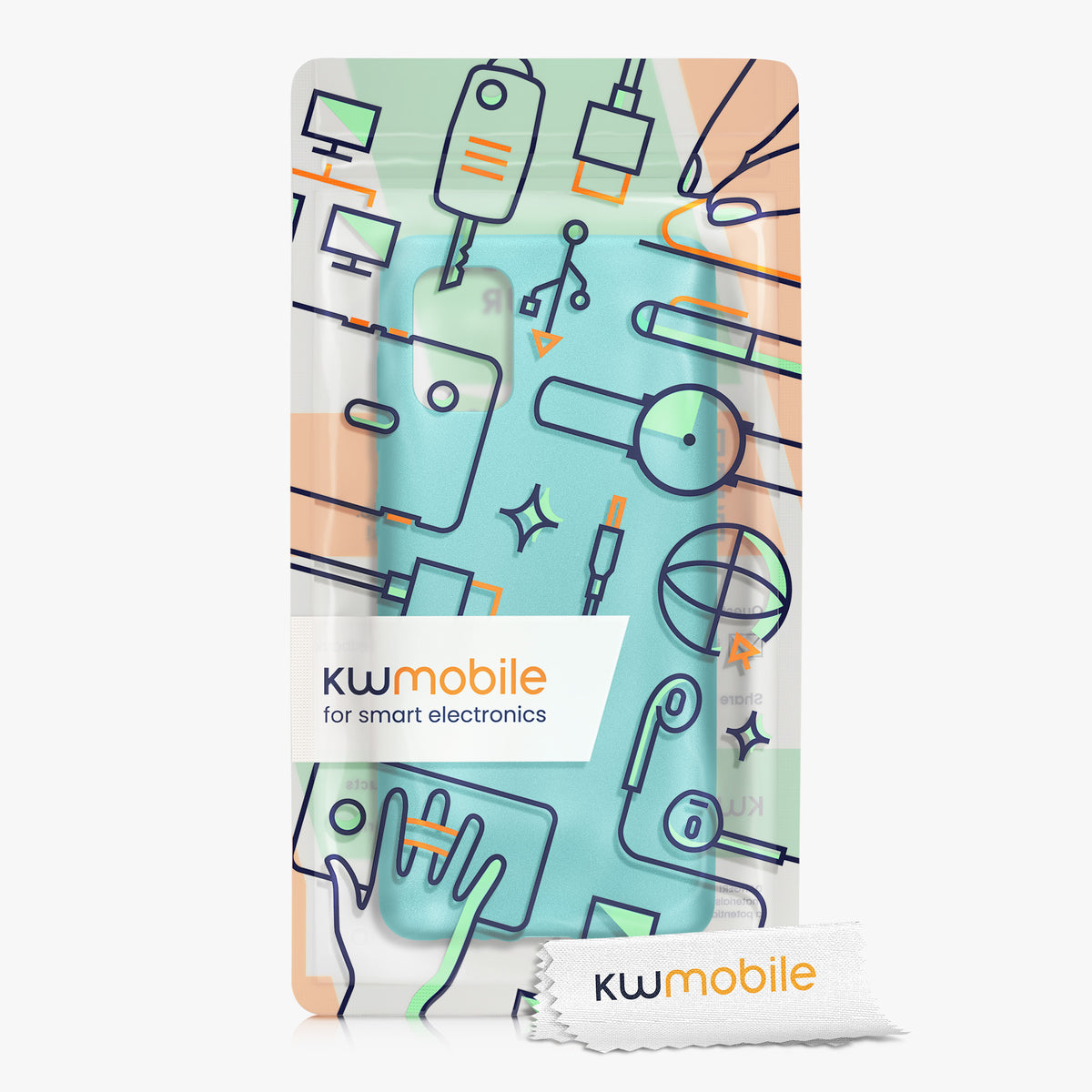 kwmobile Handyhülle für Samsung Galaxy A71 Hülle - Silikon Case metallisch schimmernd - Schutzhülle Cover