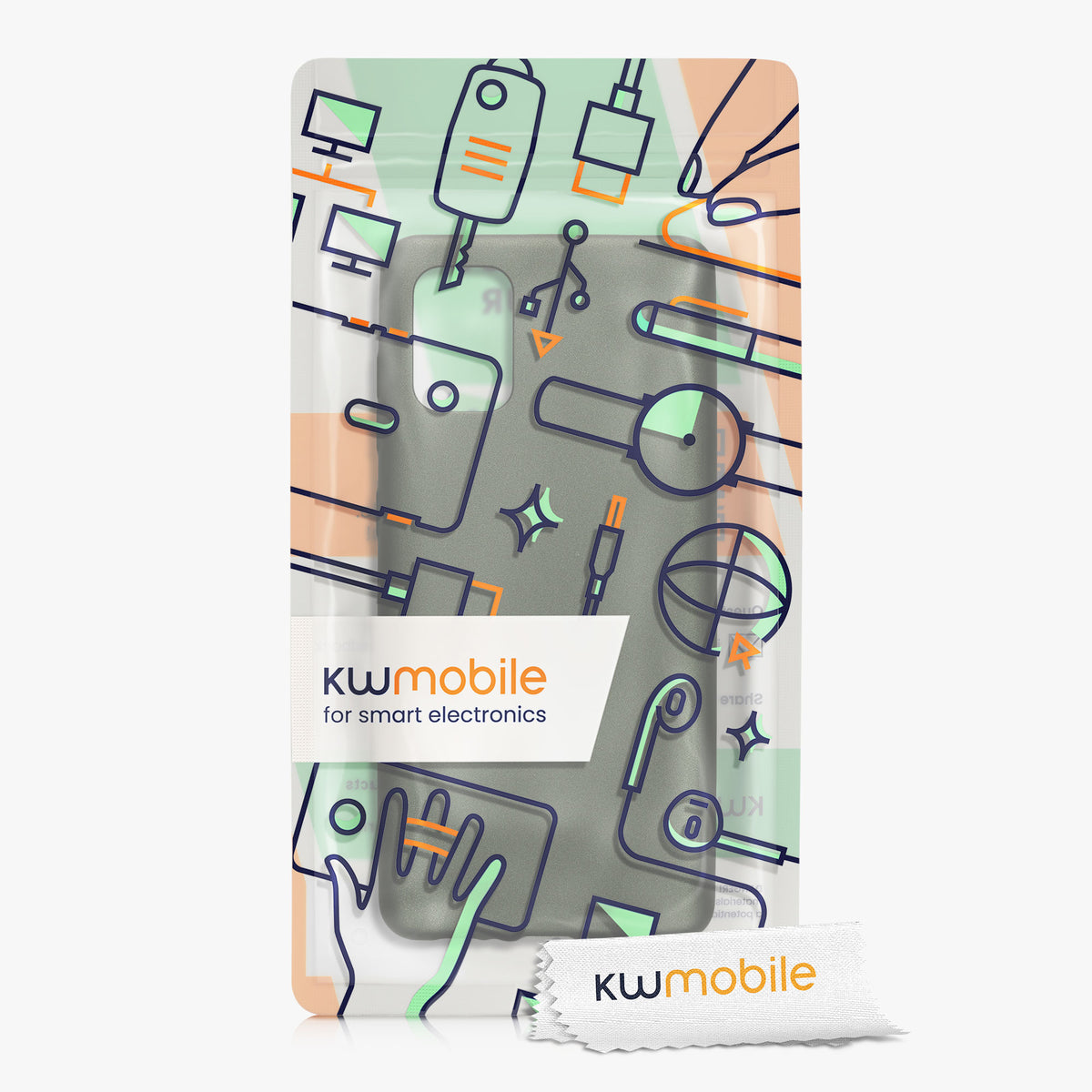 kwmobile Handyhülle für Samsung Galaxy A71 Hülle - Silikon Case metallisch schimmernd - Schutzhülle Cover