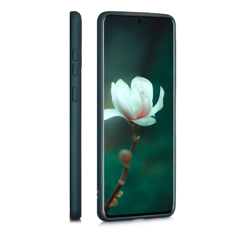 kwmobile Handyhülle für Samsung Galaxy S20 Plus Hülle - Silikon Case metallisch schimmernd - Schutzhülle Cover