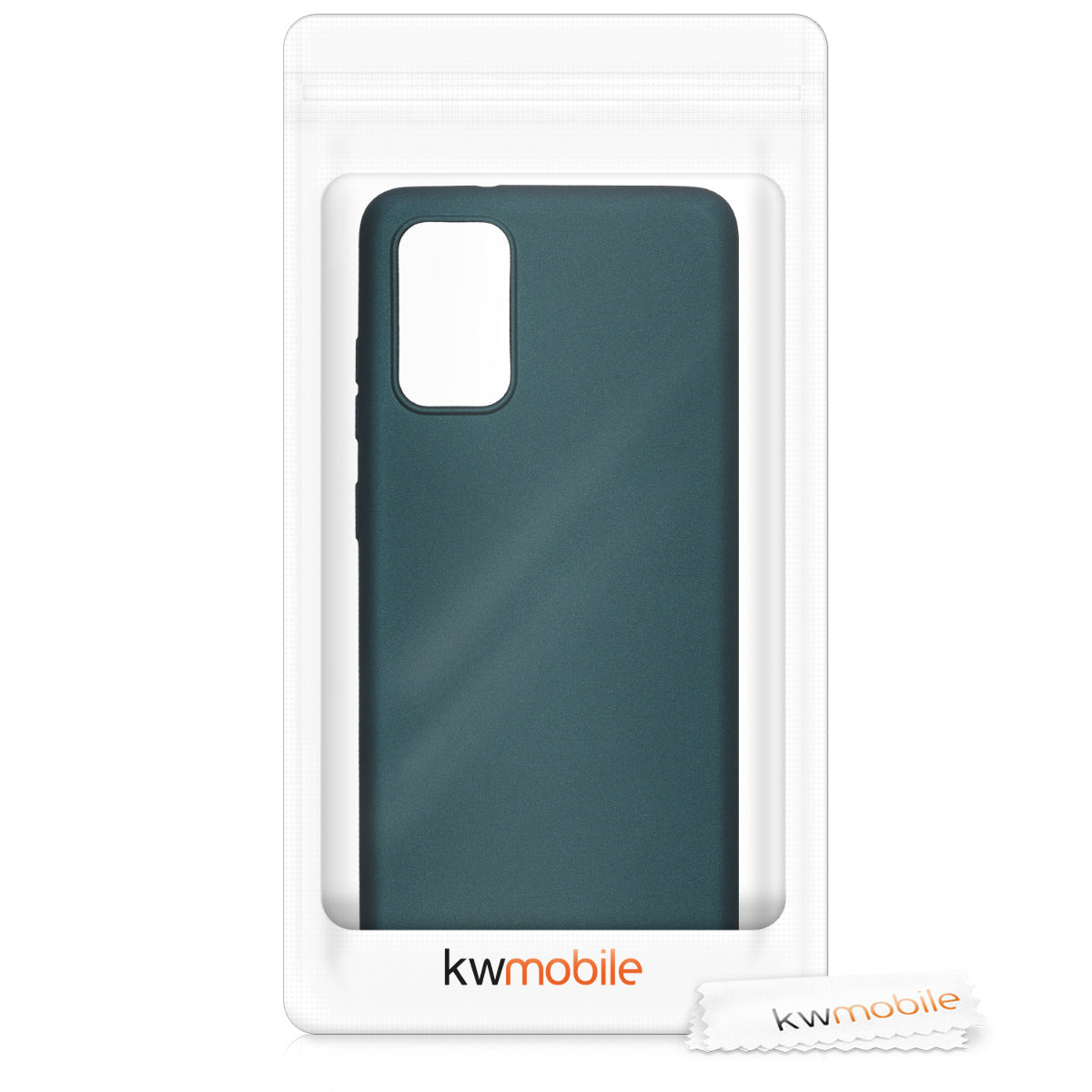 kwmobile Handyhülle für Samsung Galaxy S20 Plus Hülle - Silikon Case metallisch schimmernd - Schutzhülle Cover