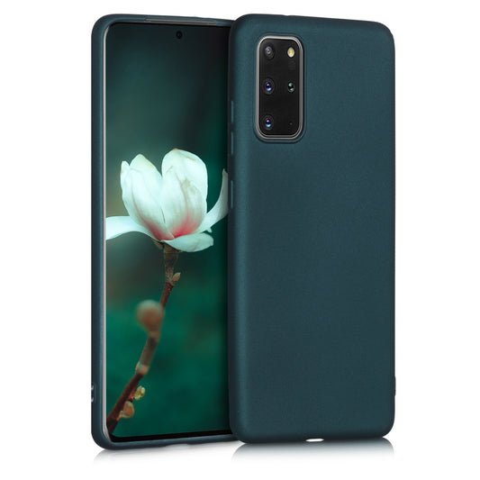 kwmobile Handyhülle für Samsung Galaxy S20 Plus Hülle - Silikon Case metallisch schimmernd - Schutzhülle Cover