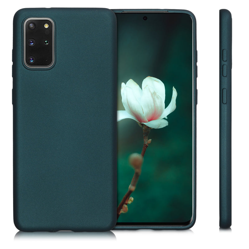 kwmobile Handyhülle für Samsung Galaxy S20 Plus Hülle - Silikon Case metallisch schimmernd - Schutzhülle Cover