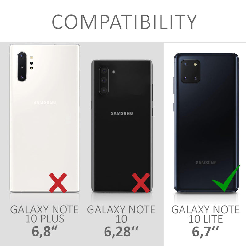 kwmobile Handyhülle für Samsung Galaxy Note 10 Lite Hülle - Schutzhülle Cover - Kabelloses Laden