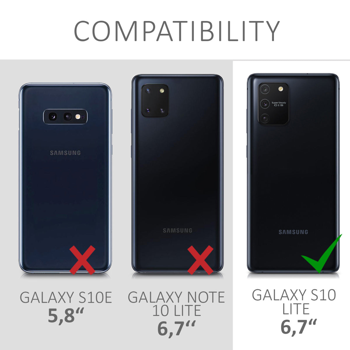 Samsung Galaxy S10 Lite metallische Handyhülle