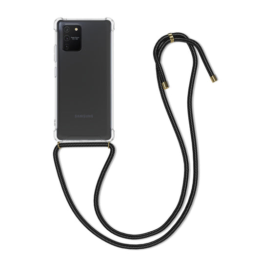 kwmobile Necklace Case kompatibel mit Samsung Galaxy S10 Lite Hülle - Silikon Cover mit Handykette - Band Handyhülle