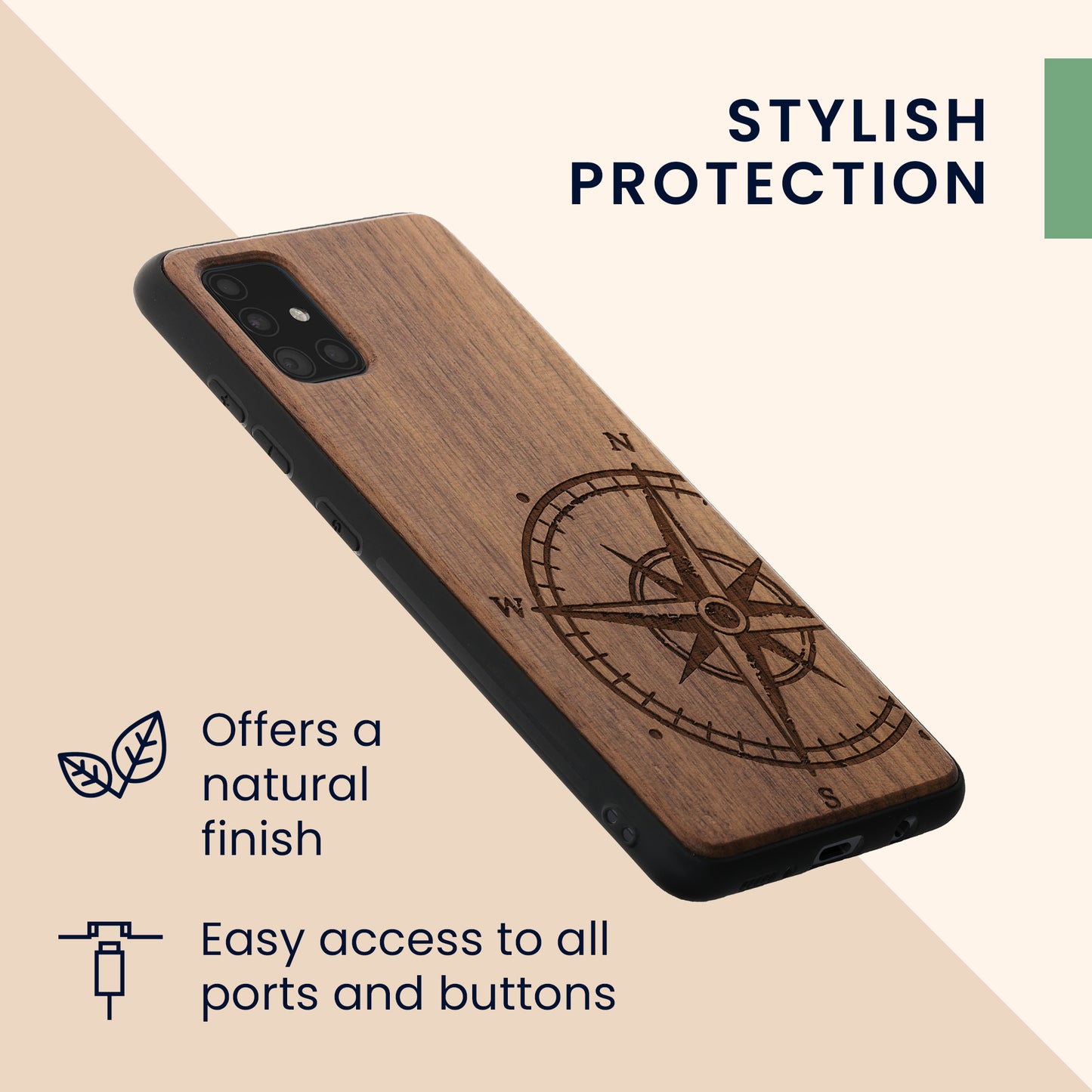 Samsung Galaxy A51 stoßfestes Hardcase mit TPU Bumper