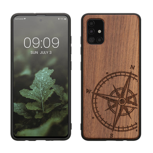 kwmobile Handyhülle für Samsung Galaxy A51 Hülle - Case mit TPU Bumper - Stoßfestes Hardcase - Schutzhülle Cover