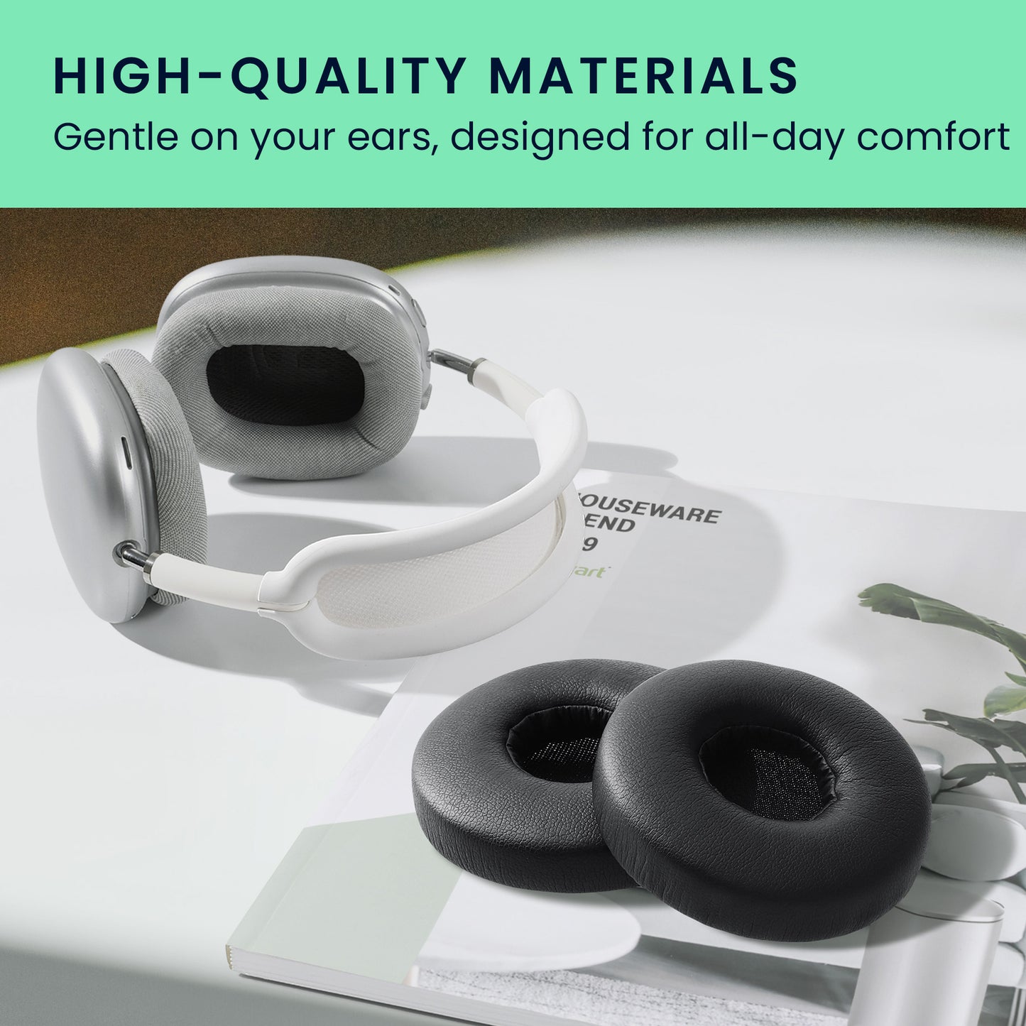 kwmobile Ohr Polster für Bose A20 Aviation Headset Ohrpolster Ersatz Ohrpolster Kopfhörer Ersatzteile Kopfhörer Ersatzpolster Over Ear Headphones