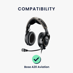 kwmobile Ohr Polster für Bose A20 Aviation Headset Ohrpolster Ersatz Ohrpolster Kopfhörer Ersatzteile Kopfhörer