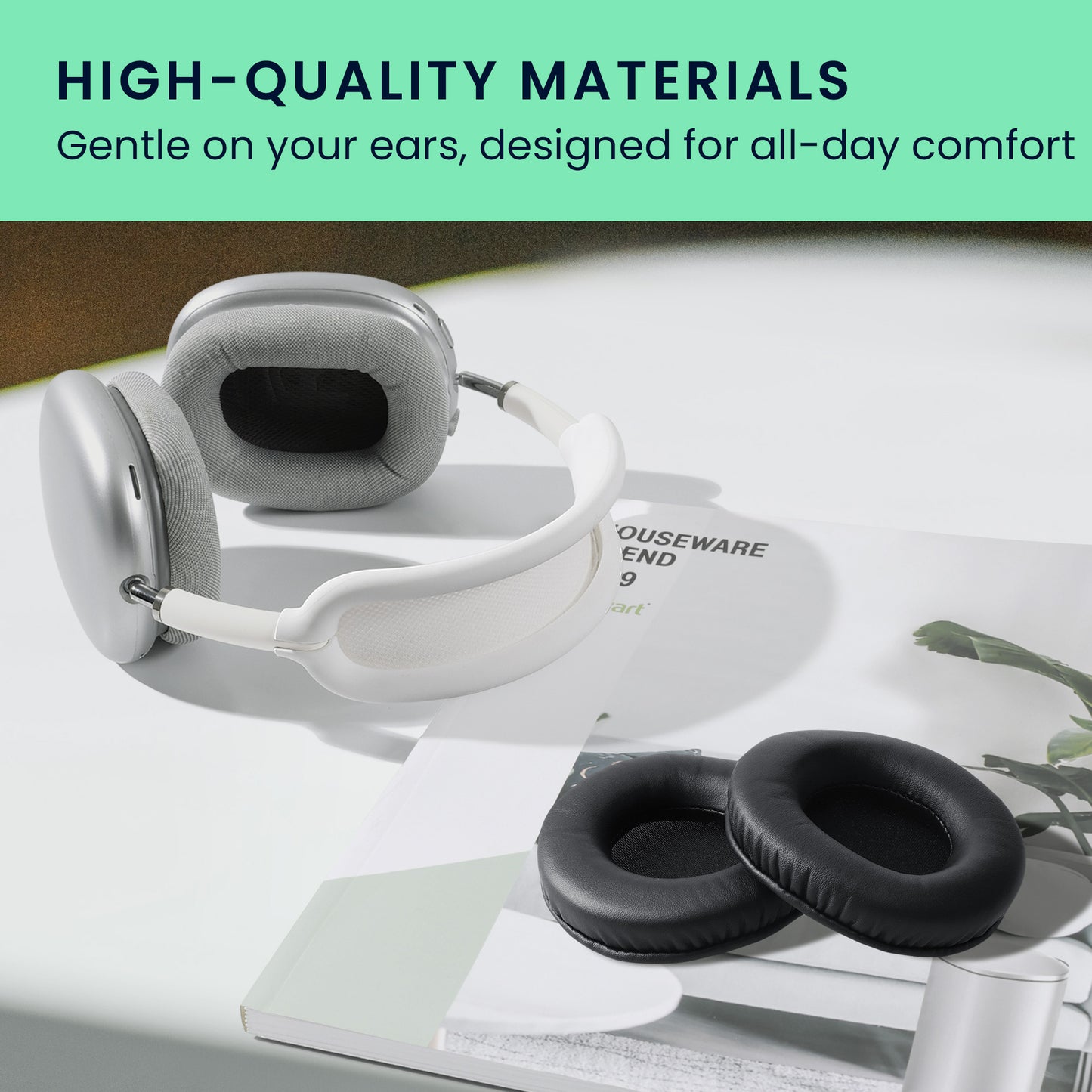 kwmobile Ohr Polster für Pioneer HDJ 2000/1000/1500 Ohrpolster Ersatz Ohrpolster Kopfhörer Ersatzteile Kopfhörer Ersatzpolster für Over Ear Headphones