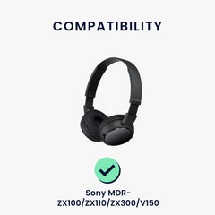 kwmobile Ohr Polster für Sony MDR-ZX100/ZX110/ZX300/V150 Ohrpolster - Ersatz Ohrpolster - Kopfhörer Ersatzteile