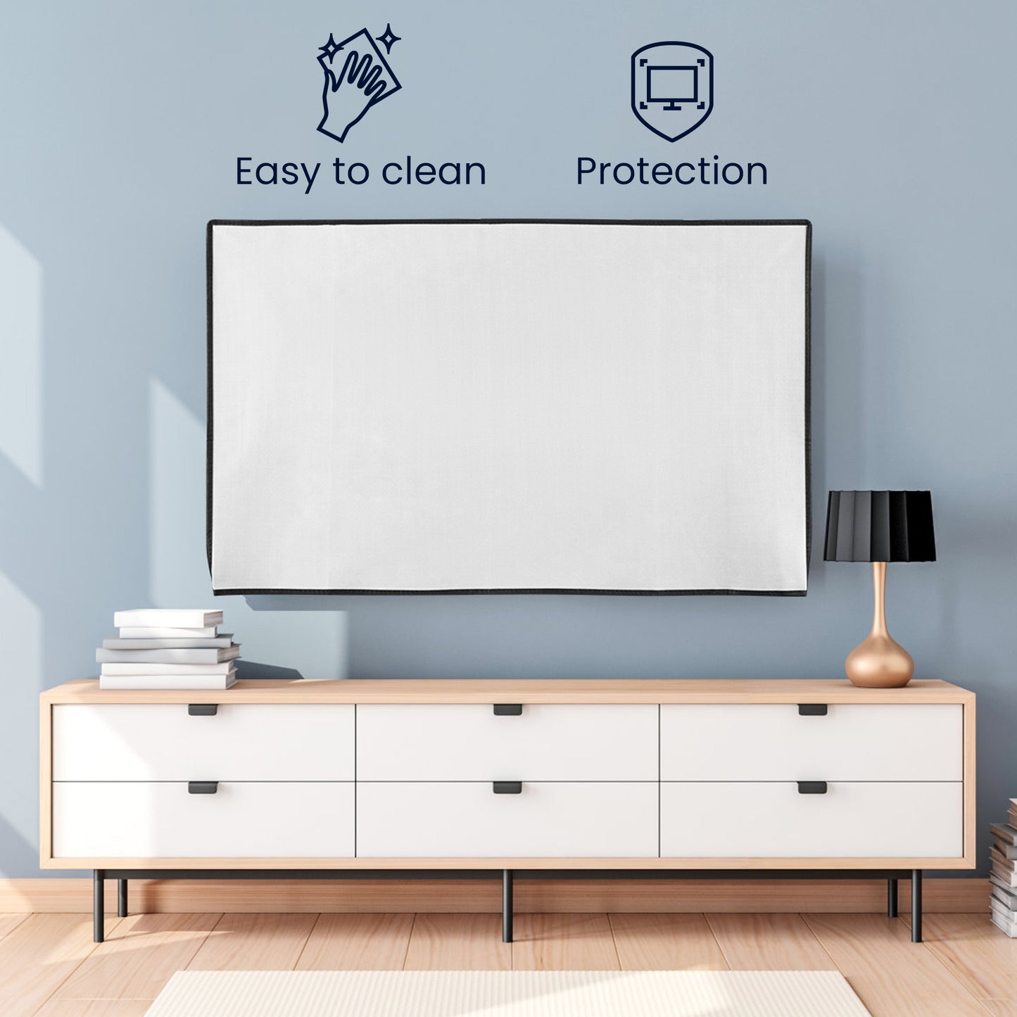 kwmobile 32’’ TV Abdeckung Indoor - Fernseher Hülle Bildschirmschutz Abdeckung - TV Bildschirm Staubschutzhülle