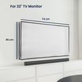 kwmobile 32’’ TV Abdeckung Indoor - Fernseher Hülle Bildschirmschutz Abdeckung - TV Bildschirm Staubschutzhülle