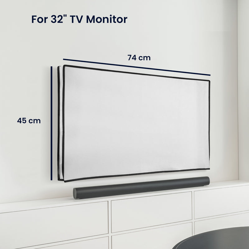 kwmobile 32’’ TV Abdeckung Indoor - Fernseher Hülle Bildschirmschutz Abdeckung - TV Bildschirm Staubschutzhülle
