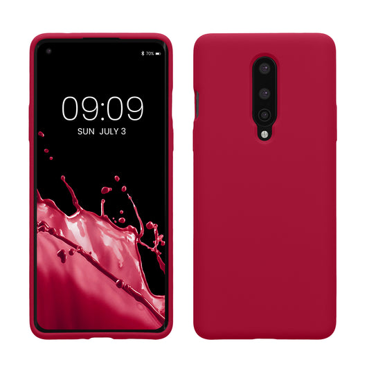 kwmobile Handyhülle für OnePlus 8 (2020) Hülle - Case Silikon - Kabelloses Laden - Schutzhülle Cover