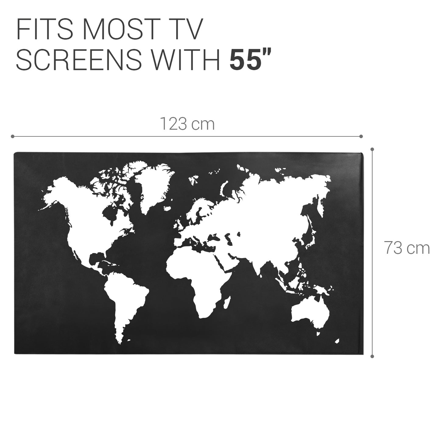 kwmobile 55" TV Abdeckung Indoor - Fernseher Hülle Bildschirmschutz Abdeckung - TV Bildschirm Staubschutzhülle - Fernsehabdeckung