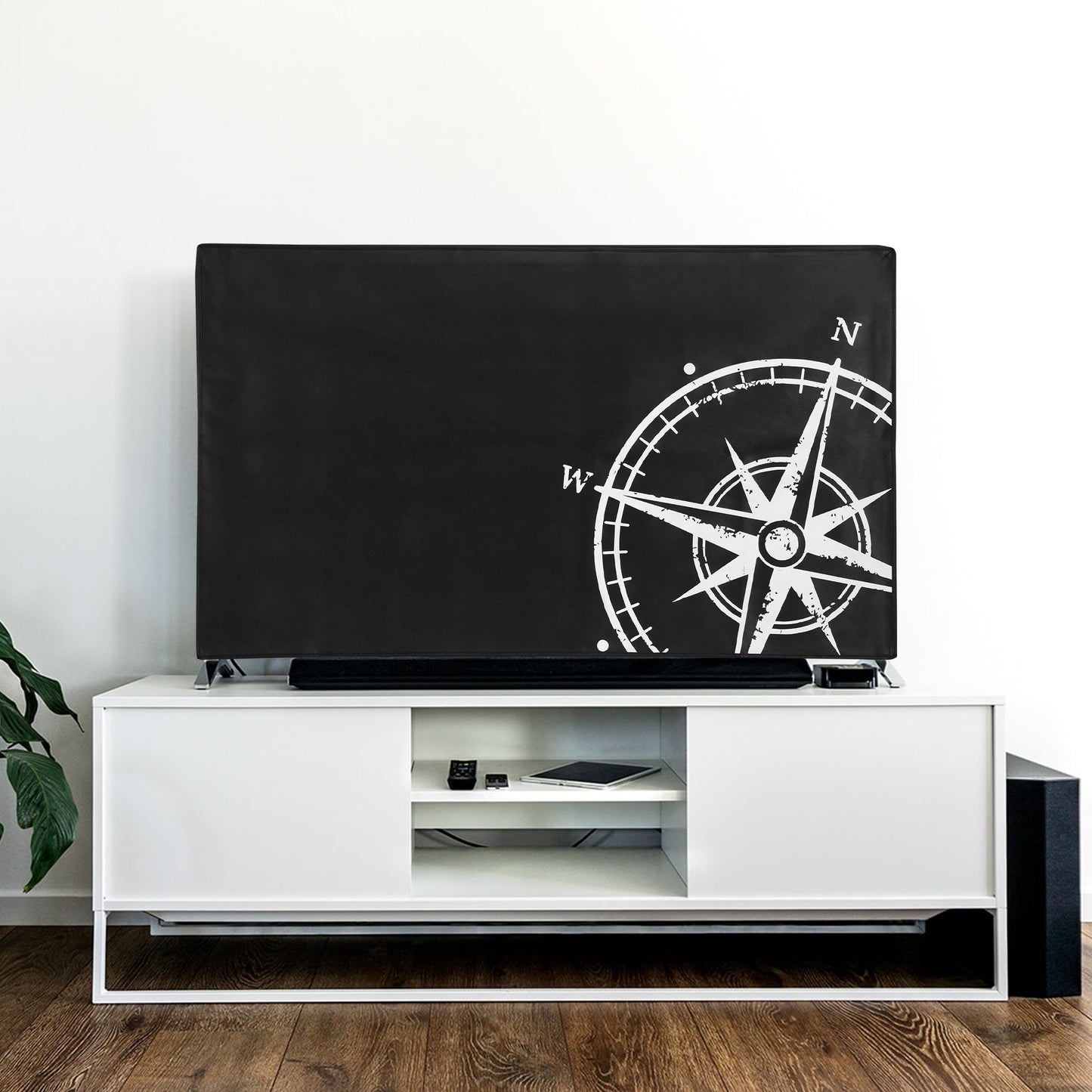 kwmobile 55" TV Abdeckung Indoor - Fernseher Hülle Bildschirmschutz Abdeckung - TV Bildschirm Staubschutzhülle - Fernsehabdeckung