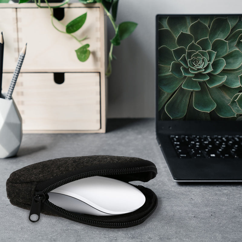Magic Mouse 1 / 2 Tasche Filz Dunkelgrau