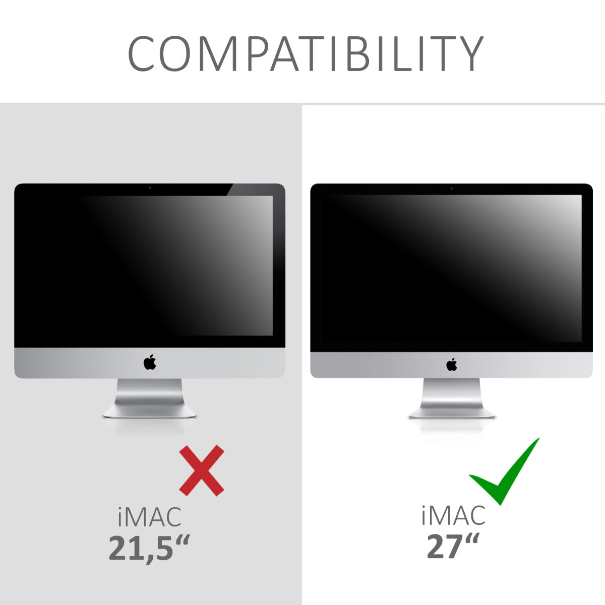 iMac 27" / iMac Pro 27" Monitor Staubschutzhülle Don't Touch My Mac