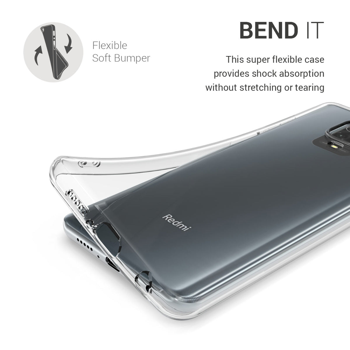 kwmobile Hülle kompatibel mit Xiaomi Redmi Note 9S / 9 Pro / 9 Pro Max - Silikon Handyhülle - Handy Case
