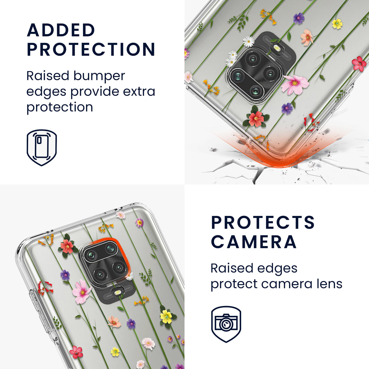 transparente Silikon Handyhülle für Xiaomi Redmi Note 9S / 9 Pro / 9 Pro Max