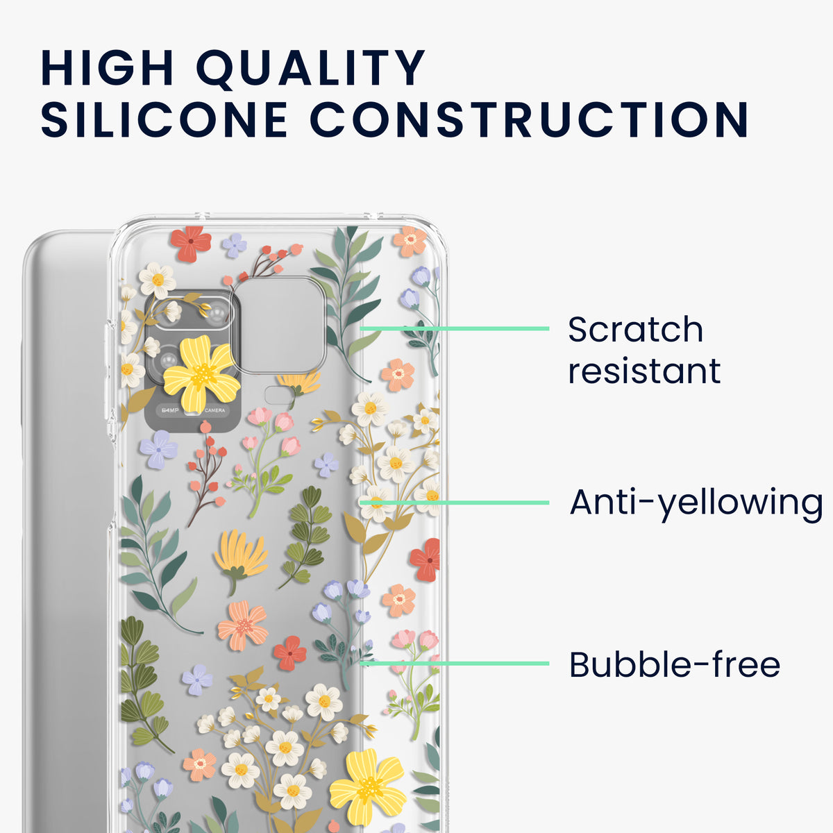 transparente Silikon Handyhülle für Xiaomi Redmi Note 9S / 9 Pro / 9 Pro Max