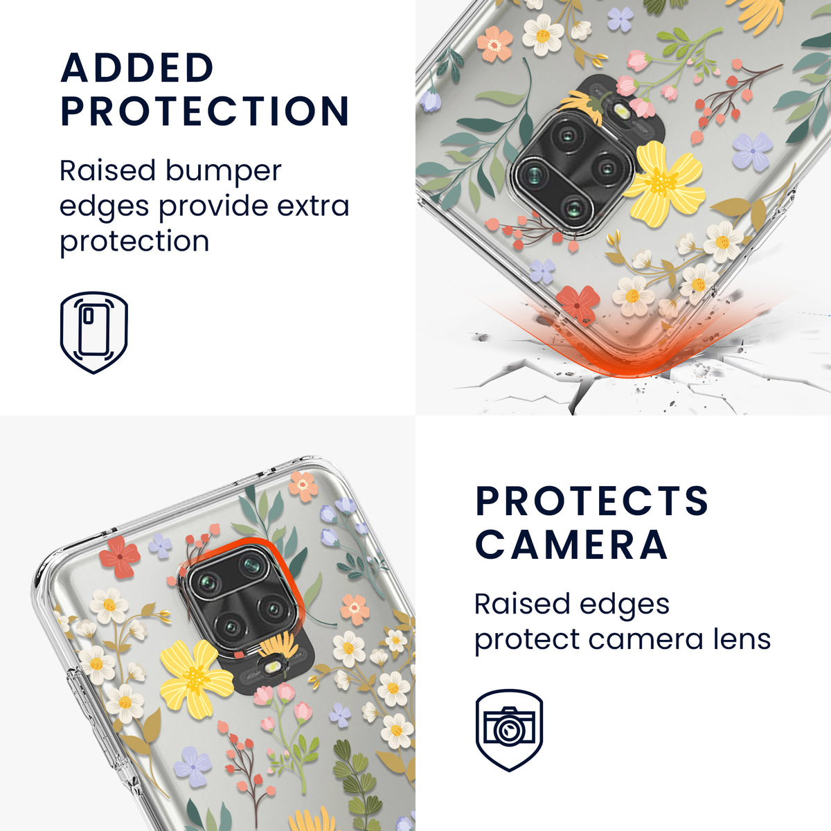 transparente Silikon Handyhülle für Xiaomi Redmi Note 9S / 9 Pro / 9 Pro Max