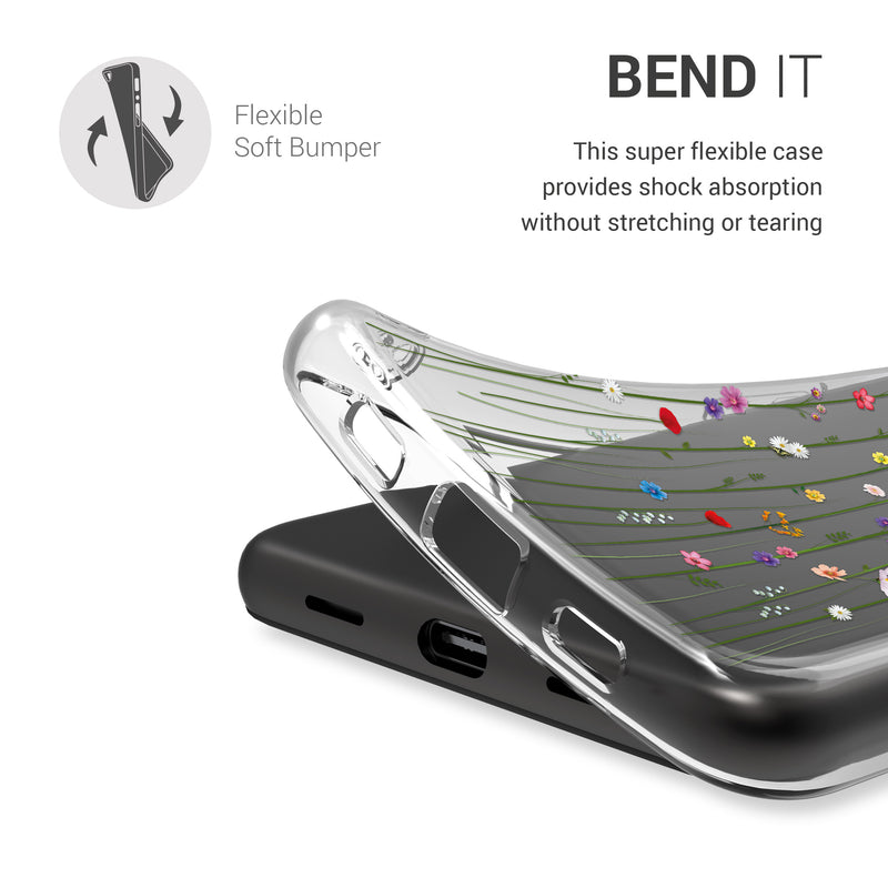 Google Pixel 4a transparente Silikon Handyhülle