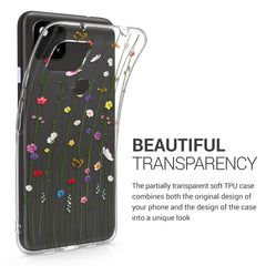 Google Pixel 4a transparente Silikon Handyhülle