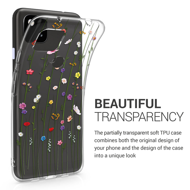 Google Pixel 4a transparente Silikon Handyhülle