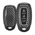 Hyundai 3-Tasten Autoschlüssel Keyless Go Hardcover Schlüsselhülle