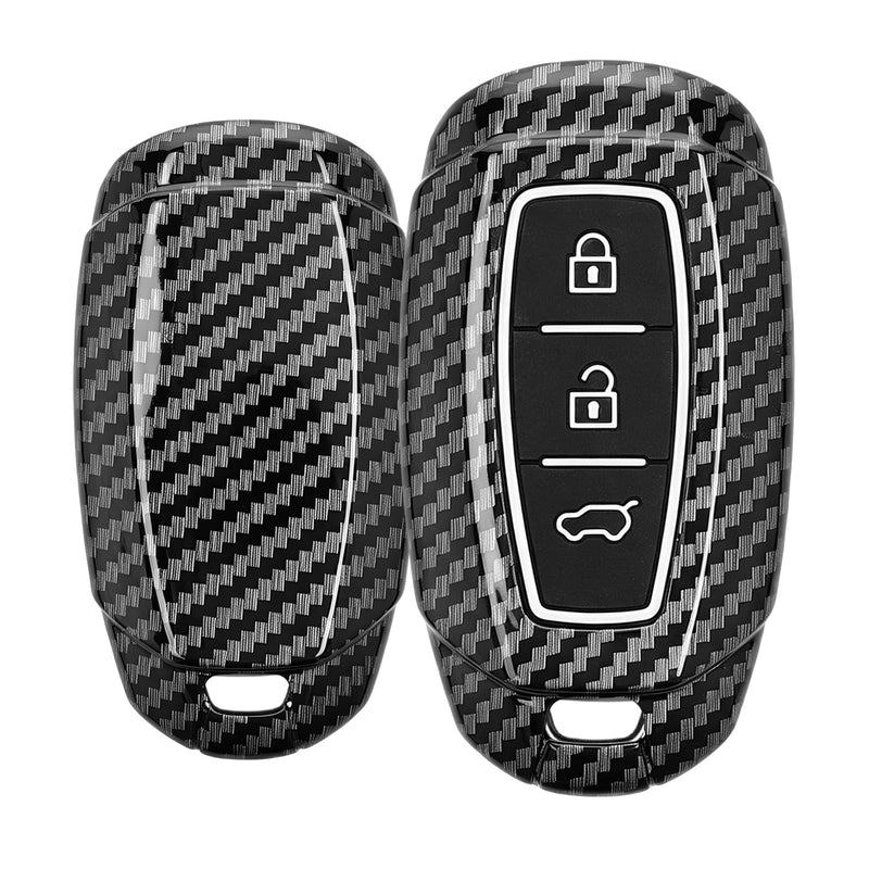 Hyundai 3-Tasten Autoschlüssel Keyless Go Hardcover Schlüsselhülle