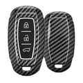 Hyundai 3-Tasten Autoschlüssel Keyless Go Hardcover Schlüsselhülle