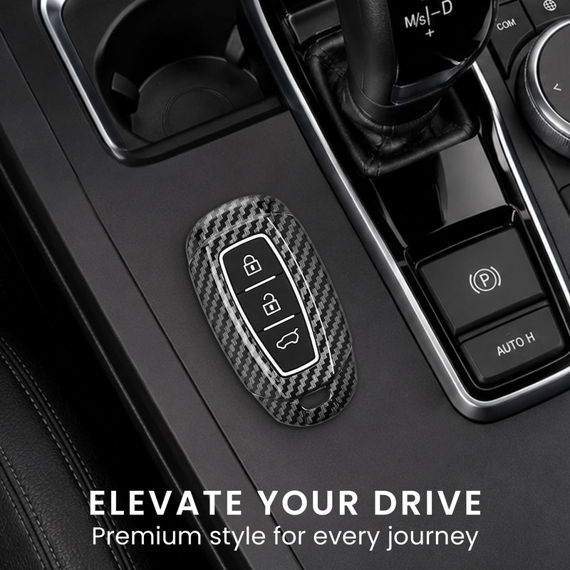 Hyundai 3-Tasten Autoschlüssel Keyless Go Hardcover Schlüsselhülle