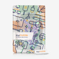 kwmobile Schutzhülle kompatibel mit Samsung Galaxy Tab S6 Lite (2024/2022/2020) - Hülle Silikon - Tablet Cover Case - Lavendel Türkis Transparent