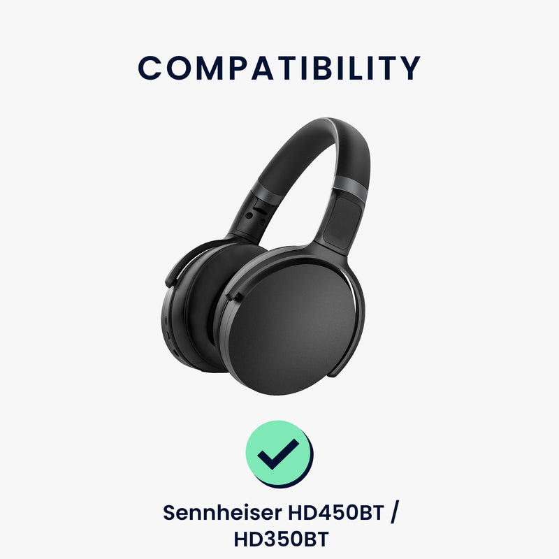 kwmobile Ohr Polster für Sennheiser HD450BT / HD350BT Ohrpolster Ersatz Ohrpolster Kopfhörer Ersatzteile Kopfhörer