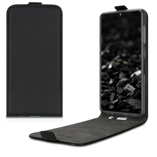 kwmobile Schutzhülle kompatibel mit Samsung Galaxy A41 - Hülle Handy - Flip Case Handyhülle Schwarz Schwarz  