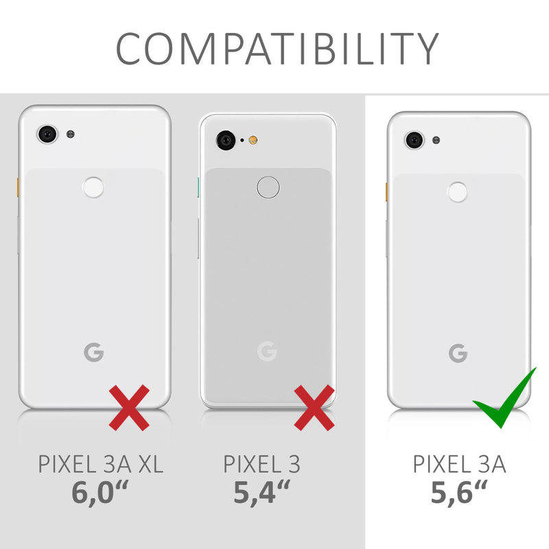 kwmobile Handyhülle für Google Pixel 3a Hülle - Silikon Case schützend Cover
