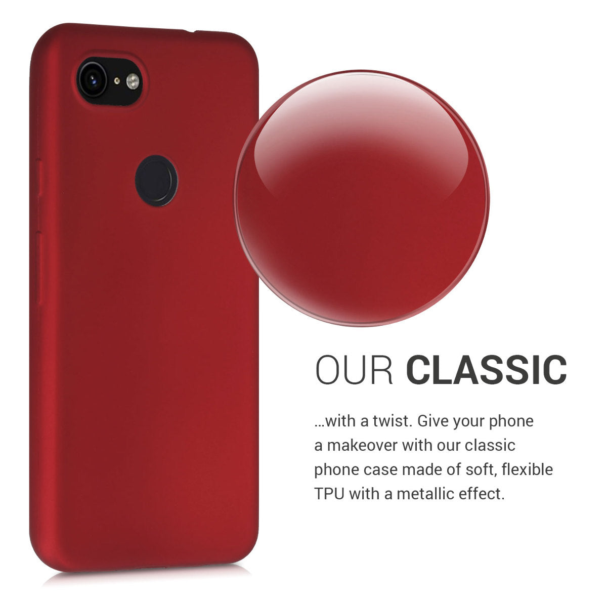 kwmobile Handyhülle für Google Pixel 3a Hülle - Silikon Case schützend Cover