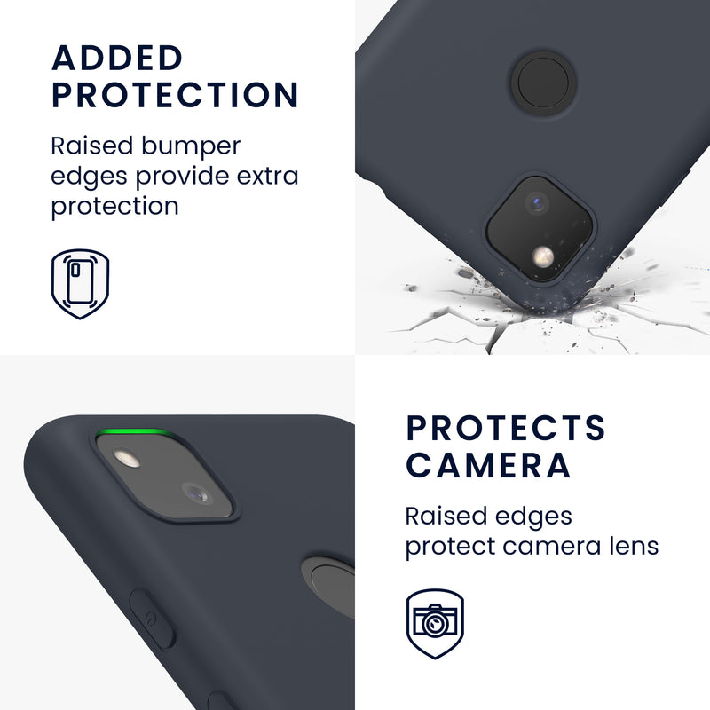 kwmobile Handyhülle für Google Pixel 4a Hülle - Kabelloses Laden - Schutzhülle Cover