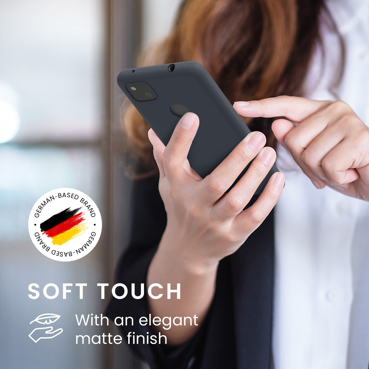 kwmobile Handyhülle für Google Pixel 4a Hülle - Kabelloses Laden - Schutzhülle Cover