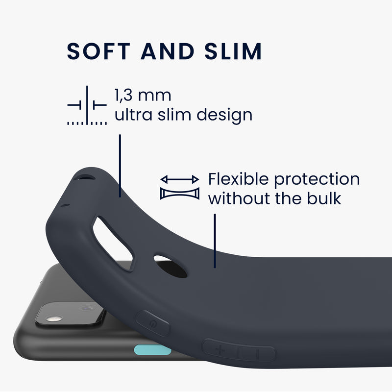 kwmobile Handyhülle für Google Pixel 4a Hülle - Kabelloses Laden - Schutzhülle Cover