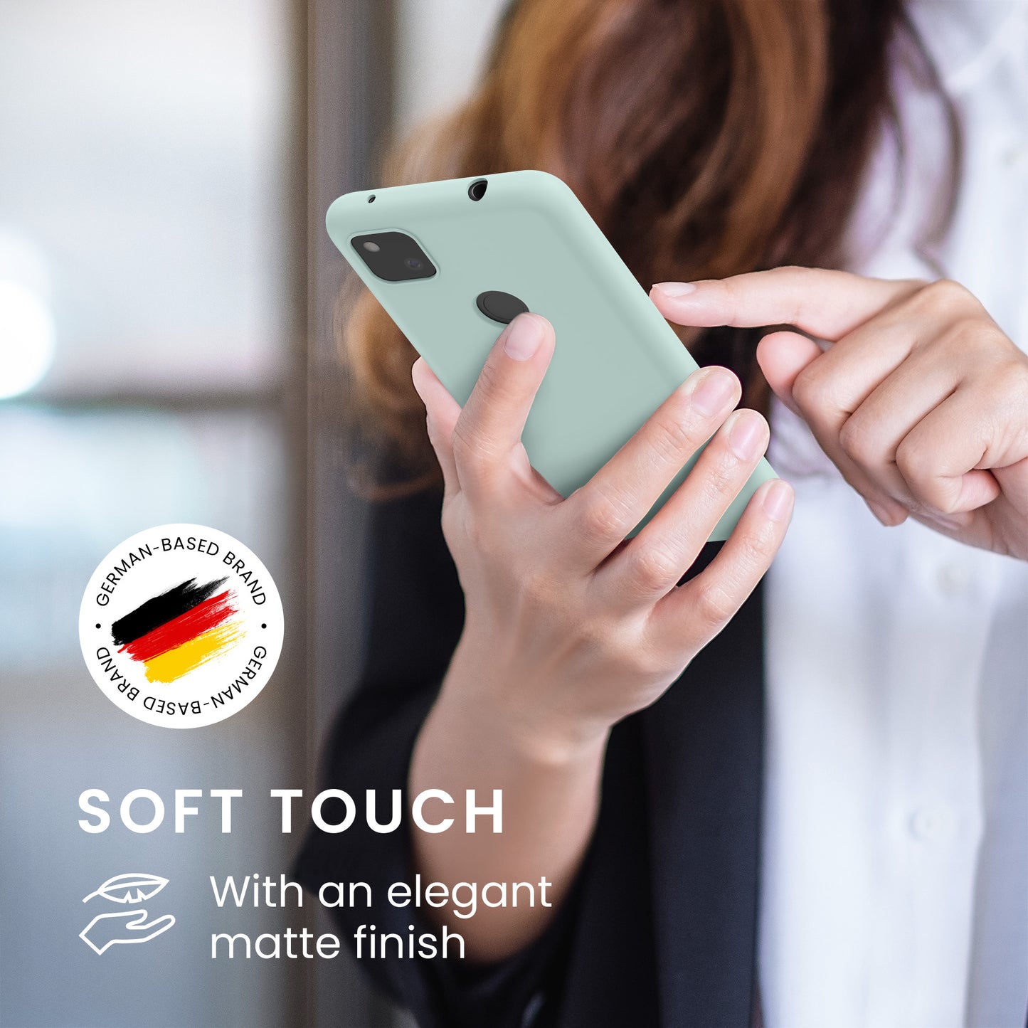 kwmobile Handyhülle für Google Pixel 4a Hülle - Kabelloses Laden - Schutzhülle Cover
