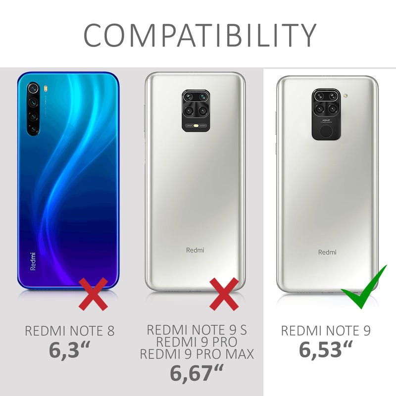 Xiaomi Redmi Note 9 transparente Silikon Handyhülle